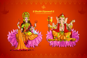 Lakshmi and Ganesh